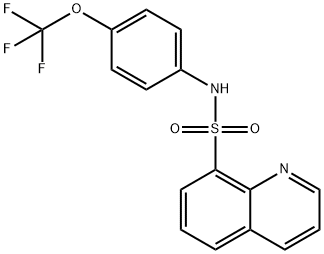 N-[4-(trifluoromethoxy)phenyl]quinoline-8-sulfonamide Structure