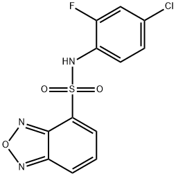 N-(4-chloro-2-fluorophenyl)-2,1,3-benzoxadiazole-4-sulfonamide 구조식 이미지