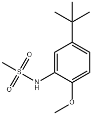 N-(5-tert-butyl-2-methoxyphenyl)methanesulfonamide 구조식 이미지