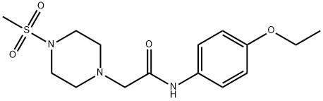 N-(4-ethoxyphenyl)-2-(4-methylsulfonylpiperazin-1-yl)acetamide 구조식 이미지