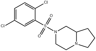 2-(2,5-dichlorophenyl)sulfonyl-3,4,6,7,8,8a-hexahydro-1H-pyrrolo[1,2-a]pyrazine Structure
