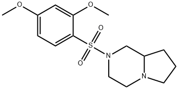 2-(2,4-dimethoxyphenyl)sulfonyl-3,4,6,7,8,8a-hexahydro-1H-pyrrolo[1,2-a]pyrazine 구조식 이미지