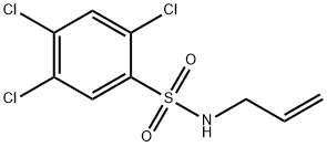 2,4,5-trichloro-N-prop-2-enylbenzenesulfonamide Structure
