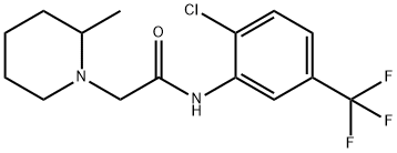 N-[2-chloro-5-(trifluoromethyl)phenyl]-2-(2-methylpiperidin-1-yl)acetamide 구조식 이미지