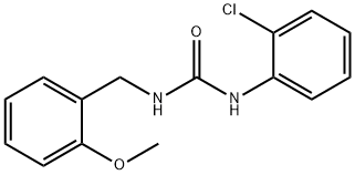 1-(2-chlorophenyl)-3-[(2-methoxyphenyl)methyl]urea 구조식 이미지