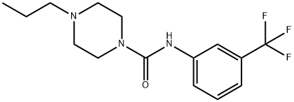 4-propyl-N-[3-(trifluoromethyl)phenyl]piperazine-1-carboxamide Structure