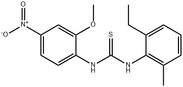 1-(2-ethyl-6-methylphenyl)-3-(2-methoxy-4-nitrophenyl)thiourea 구조식 이미지