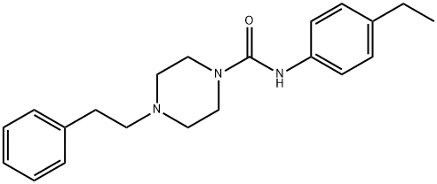 N-(4-ethylphenyl)-4-(2-phenylethyl)piperazine-1-carboxamide Structure