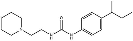 1-(4-butan-2-ylphenyl)-3-(2-piperidin-1-ylethyl)urea Structure