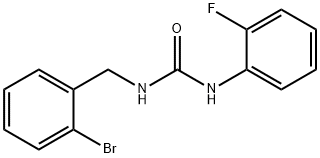 1-[(2-bromophenyl)methyl]-3-(2-fluorophenyl)urea 구조식 이미지