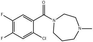 (2-chloro-4,5-difluorophenyl)-(4-methyl-1,4-diazepan-1-yl)methanone 구조식 이미지