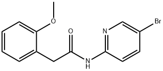 N-(5-bromopyridin-2-yl)-2-(2-methoxyphenyl)acetamide Structure