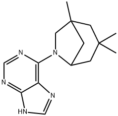 6-(3,3,5-trimethyl-7-azabicyclo[3.2.1]octan-7-yl)-7H-purine Structure