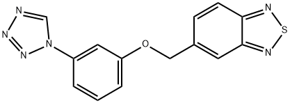 5-[[3-(tetrazol-1-yl)phenoxy]methyl]-2,1,3-benzothiadiazole Structure