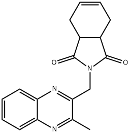 2-[(3-methylquinoxalin-2-yl)methyl]-3a,4,7,7a-tetrahydroisoindole-1,3-dione Structure