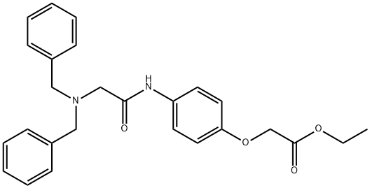 ethyl 2-[4-[[2-(dibenzylamino)acetyl]amino]phenoxy]acetate Structure