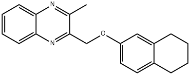 2-methyl-3-(5,6,7,8-tetrahydronaphthalen-2-yloxymethyl)quinoxaline 구조식 이미지