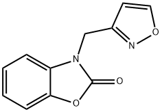 3-(1,2-oxazol-3-ylmethyl)-1,3-benzoxazol-2-one 구조식 이미지