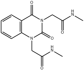 N-methyl-2-[3-[2-(methylamino)-2-oxoethyl]-2,4-dioxoquinazolin-1-yl]acetamide Structure