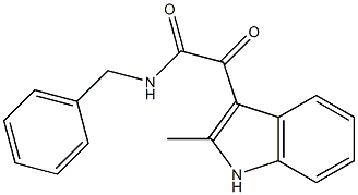 N-benzyl-2-(2-methyl-1H-indol-3-yl)-2-oxoacetamide Structure