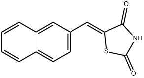 (5Z)-5-(naphthalen-2-ylmethylidene)-1,3-thiazolidine-2,4-dione Structure
