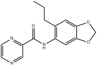 N-(6-propyl-1,3-benzodioxol-5-yl)pyrazine-2-carboxamide Structure