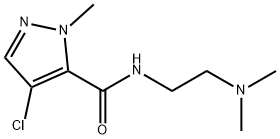 4-chloro-N-[2-(dimethylamino)ethyl]-2-methylpyrazole-3-carboxamide Structure