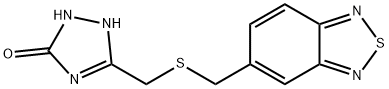 5-(2,1,3-benzothiadiazol-5-ylmethylsulfanylmethyl)-1,2-dihydro-1,2,4-triazol-3-one 구조식 이미지