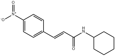 (E)-N-cyclohexyl-3-(4-nitrophenyl)prop-2-enamide Structure