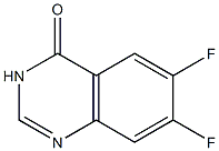 6,7-Difluoro-3H-quinazolin-4-one 구조식 이미지