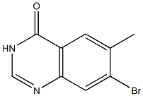 7-Bromo-6-methyl-3H-quinazolin-4-one 구조식 이미지