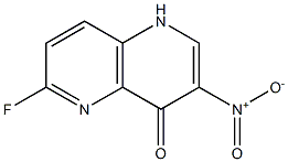 6-Fluoro-3-nitro-1H-[1,5]naphthyridin-4-one 구조식 이미지