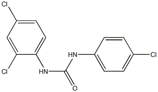 1-(4-chlorophenyl)-3-(2,4-dichlorophenyl)urea 구조식 이미지