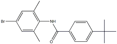 N-(4-bromo-2,6-dimethylphenyl)-4-tert-butylbenzamide 구조식 이미지