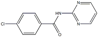 4-chloro-N-pyrimidin-2-ylbenzamide 구조식 이미지