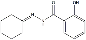 N-(cyclohexylideneamino)-2-hydroxybenzamide Structure