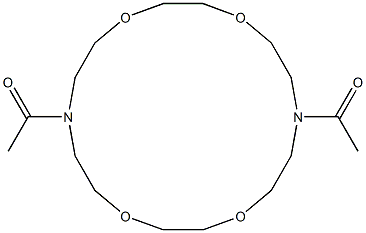 1-(16-acetyl-1,4,10,13-tetraoxa-7,16-diazacyclooctadec-7-yl)ethanone 구조식 이미지