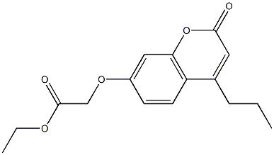 ethyl 2-(2-oxo-4-propylchromen-7-yl)oxyacetate 구조식 이미지