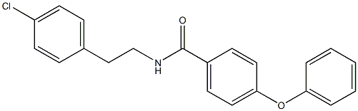 N-[2-(4-chlorophenyl)ethyl]-4-phenoxybenzamide 구조식 이미지