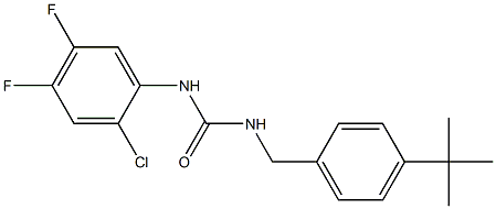 1-[(4-tert-butylphenyl)methyl]-3-(2-chloro-4,5-difluorophenyl)urea 구조식 이미지