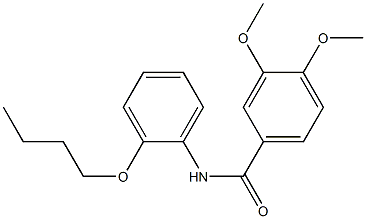 N-(2-butoxyphenyl)-3,4-dimethoxybenzamide Structure