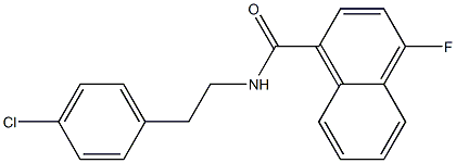 N-[2-(4-chlorophenyl)ethyl]-4-fluoronaphthalene-1-carboxamide Structure