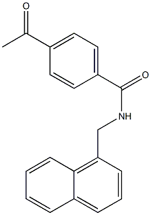 4-acetyl-N-(naphthalen-1-ylmethyl)benzamide Structure