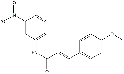 (E)-3-(4-methoxyphenyl)-N-(3-nitrophenyl)prop-2-enamide 구조식 이미지