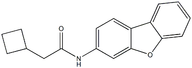 2-cyclobutyl-N-dibenzofuran-3-ylacetamide 구조식 이미지