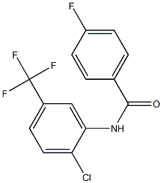 N-[2-chloro-5-(trifluoromethyl)phenyl]-4-fluorobenzamide 구조식 이미지