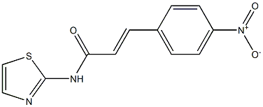 (E)-3-(4-nitrophenyl)-N-(1,3-thiazol-2-yl)prop-2-enamide Structure