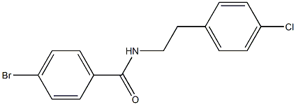 4-bromo-N-[2-(4-chlorophenyl)ethyl]benzamide 구조식 이미지