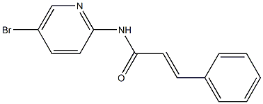 (E)-N-(5-bromopyridin-2-yl)-3-phenylprop-2-enamide 구조식 이미지