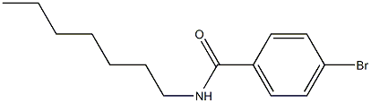 4-bromo-N-heptylbenzamide 구조식 이미지